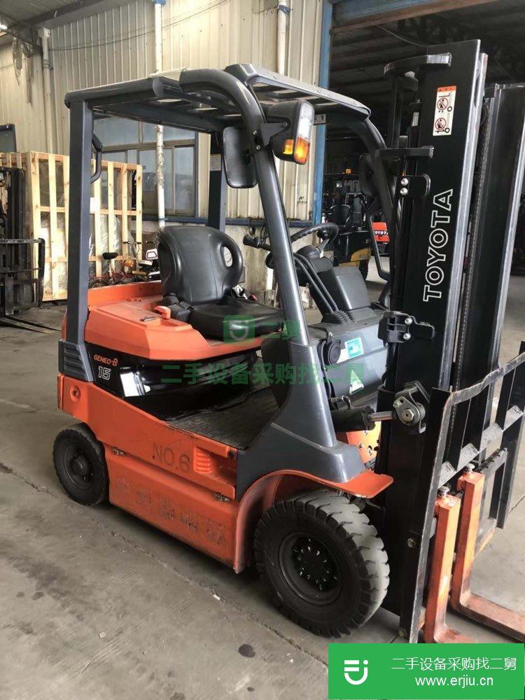轉讓一臺豐田1.5噸電動叉車，進口二手叉車出售低價