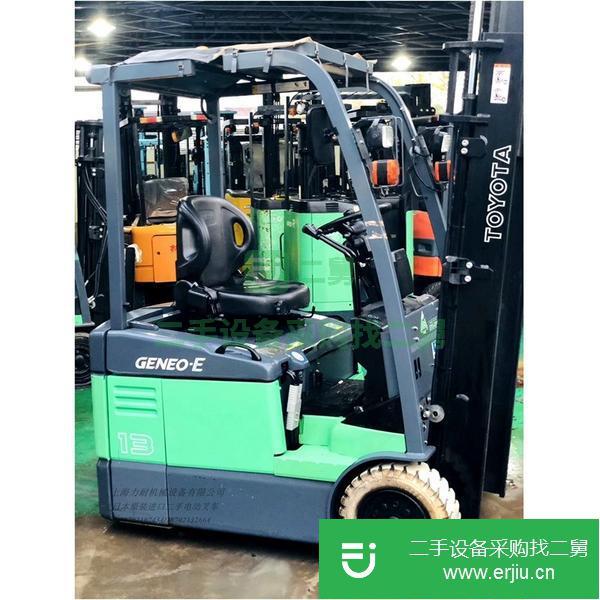 轉讓新到二手電動叉車豐田7FBE13 三支點式電動堆高車搬運車