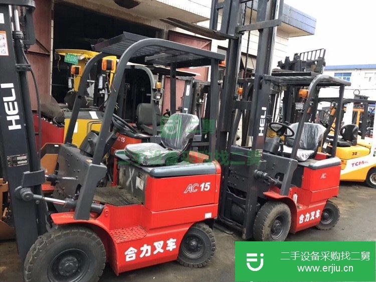 二手合力1.5噸全交流電動叉車，二手電動叉車現貨處理