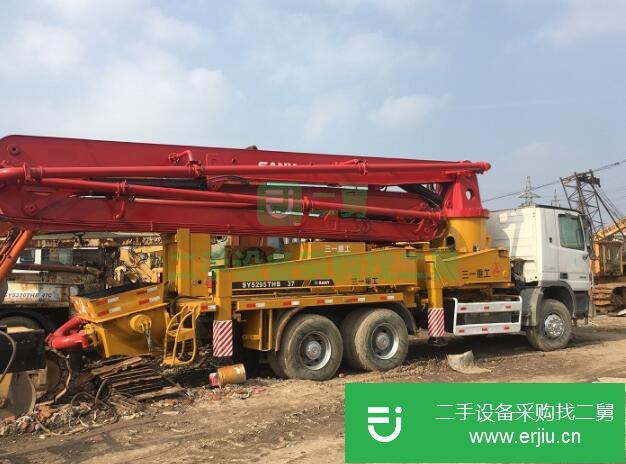 三一37米混凝土泵車，奔馳底盤二手三一混凝土罐車