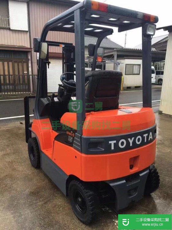 二手進口豐田1.5噸電動叉車，倉庫專用環保電動二手叉車