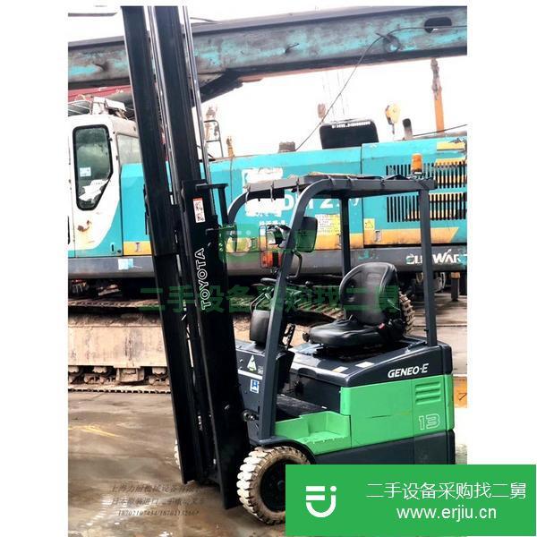 轉讓新到二手電動叉車豐田7FBE13 三支點式電動堆高車搬運車