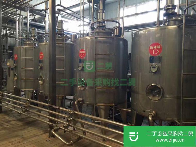 轉(zhuǎn)讓:出售二手乳品廠不銹鋼儲罐10-100立方，