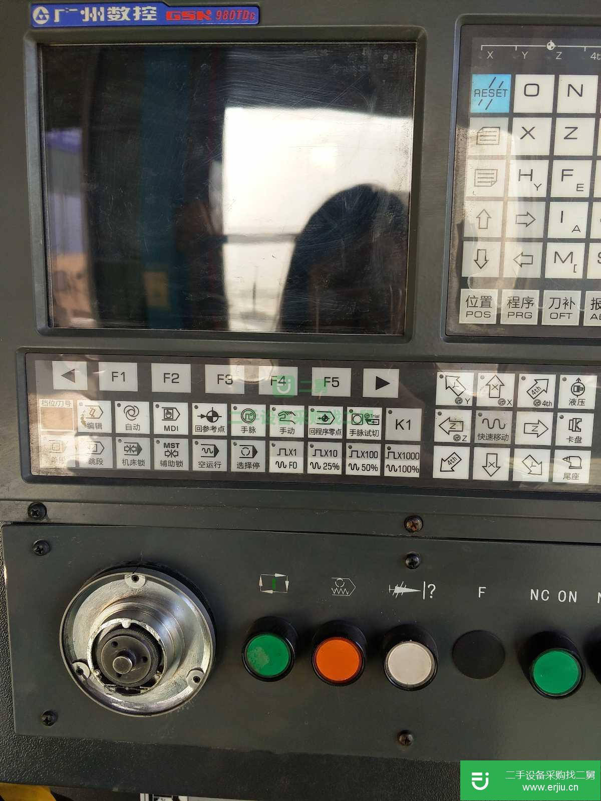 陜西寶雞出售二手九成新的廣數系統沈陽CAK4085ni數控臥式車床