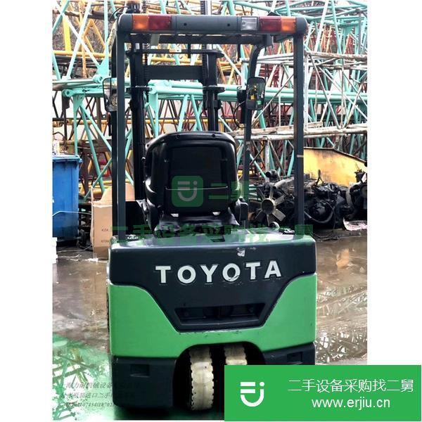 轉讓新到二手電動叉車豐田7FBE13 三支點式電動堆高車搬運車