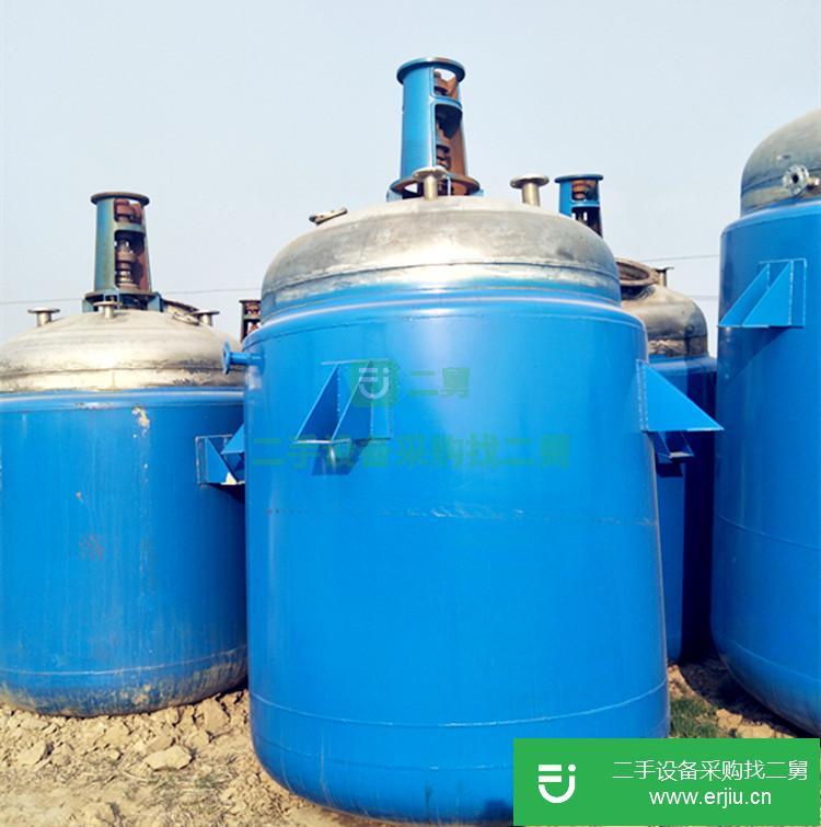 處理二手不銹鋼反應釜  10噸至20噸電加熱內盤管 二手反應釜