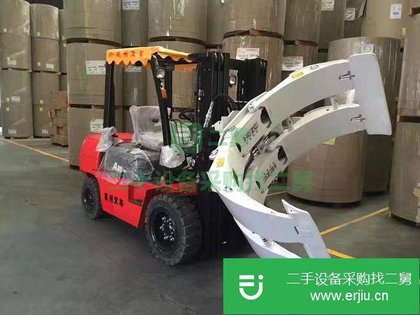 二手平抱夾叉車