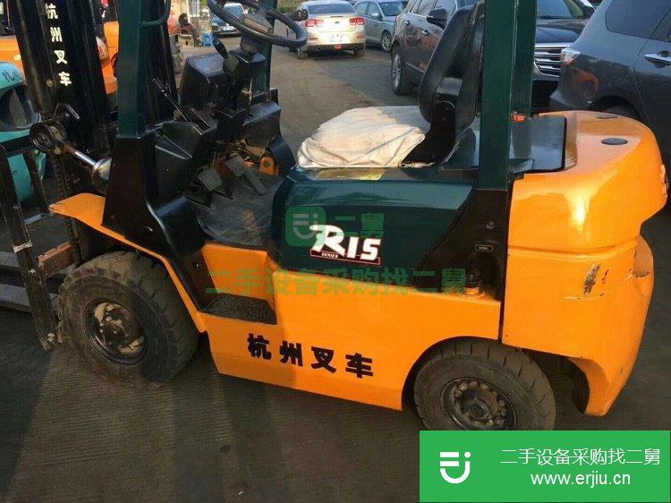 二手杭州1.5噸柴油叉車，1.5噸自動擋二手叉車出售