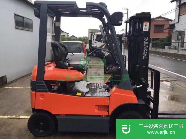 二手進口豐田1.5噸電動叉車，倉庫專用環保電動二手叉車