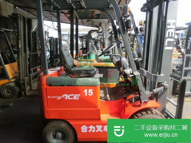 二手夾包叉車，帶側移4米二手叉車廢紙夾包叉車個人轉讓 (合力平抱夾帶側移叉車)