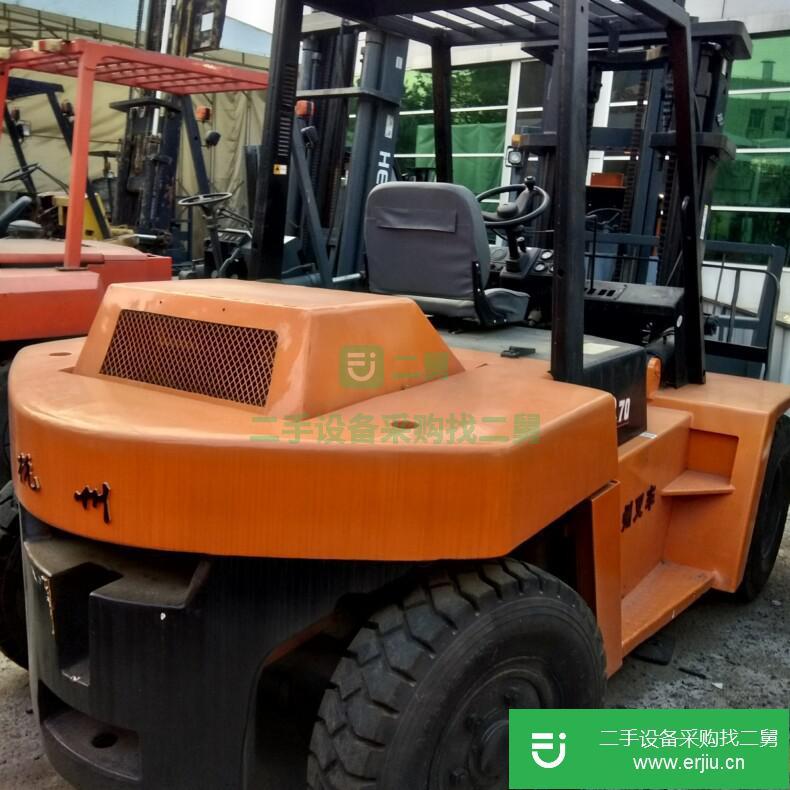 單位原車  2手杭州柴油叉車  載重7噸升高4米