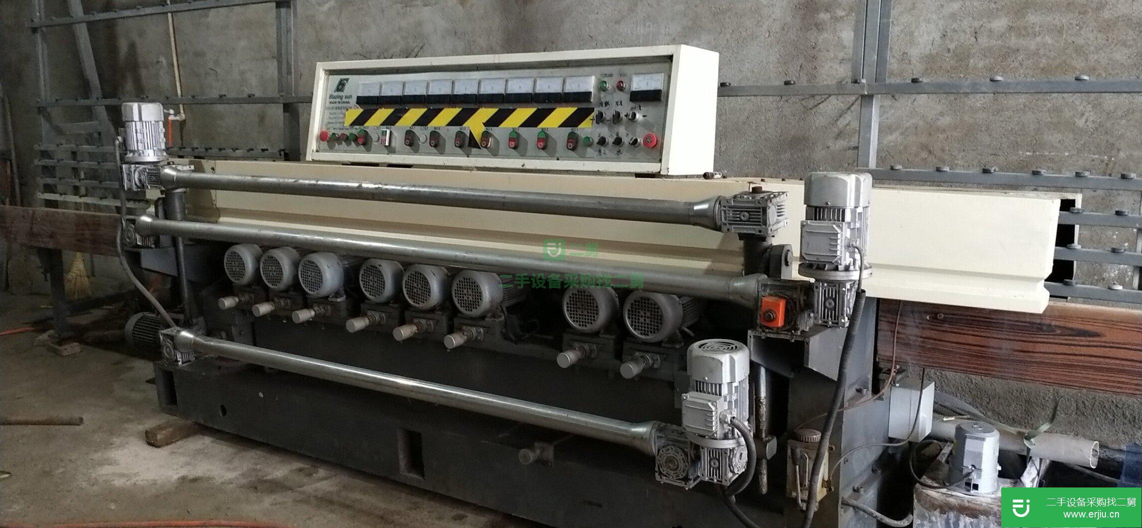 兩臺二手玻璃磨邊機