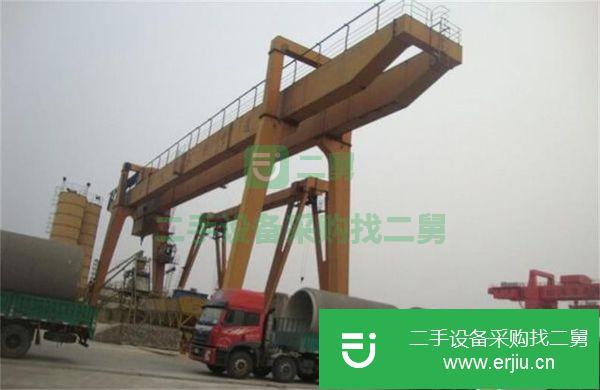 低價轉(zhuǎn)讓32/10噸雙主梁龍門吊,跨度28米,外懸各8米,四驅(qū)八輪