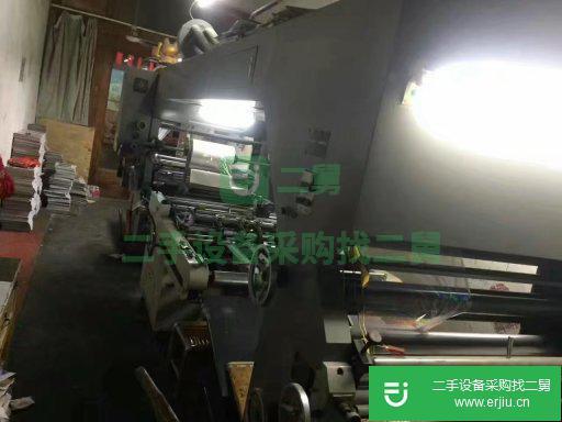 出售二手印刷設備1000型華威320大滾桶覆膜機