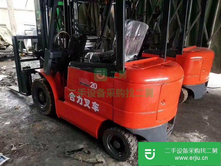二手合力2噸電動(dòng)叉車，九成新國產(chǎn)環(huán)保型電動(dòng)二手叉車
