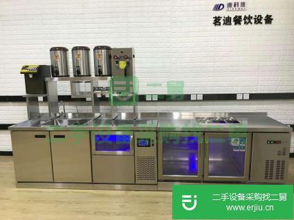 出售二手的奶茶設(shè)備水吧操作臺(tái)冷飲吧臺(tái)調(diào)酒臺(tái)奶茶工作臺(tái)