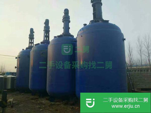 轉讓處理中二手反應釜 搪瓷反應釜 電加熱反應釜 不銹鋼反應釜1-15立方