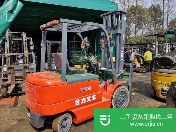 二手4米3噸電動叉車,合力自動擋電瓶叉車出售