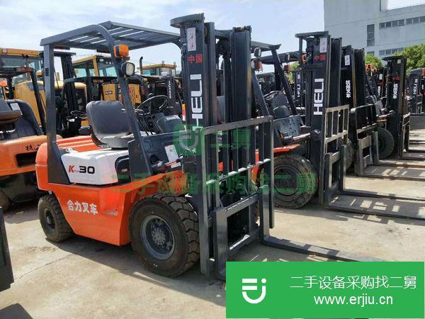 轉讓合力3噸5噸10噸9成新柴油電動越野叉車液壓搬運車帶側移
