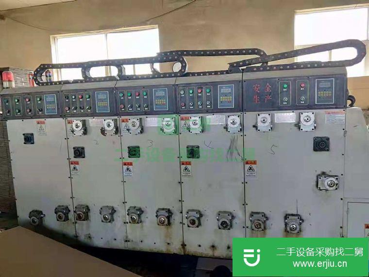 轉讓:四色開槽掛板水墨印刷機紙箱設備包裝機