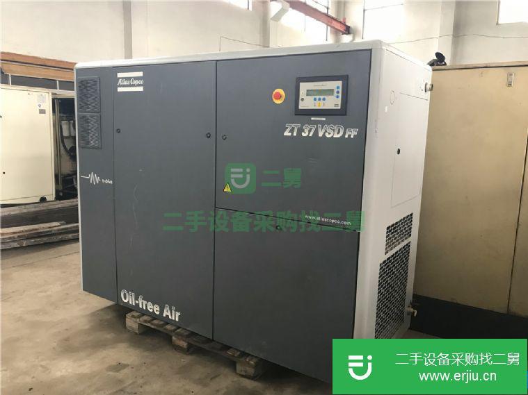 轉讓:二手阿特拉斯ZT37VSD無油空壓機