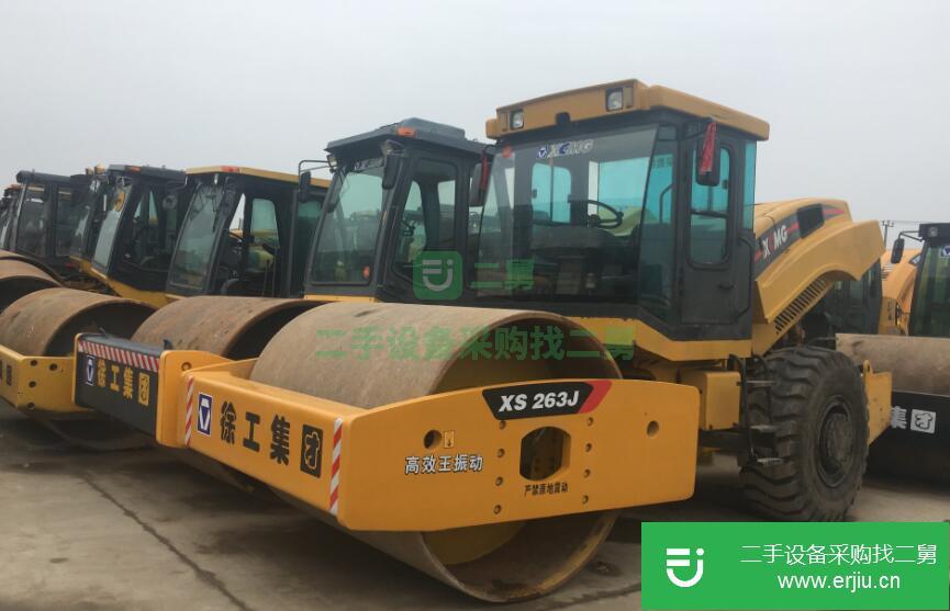 轉讓二手徐工XS263J壓路機 單鋼輪26噸震動二手壓路機 實圖拍攝