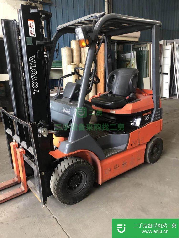 低價轉讓一臺豐田1.5噸電動叉車，日本電動叉車原裝進口