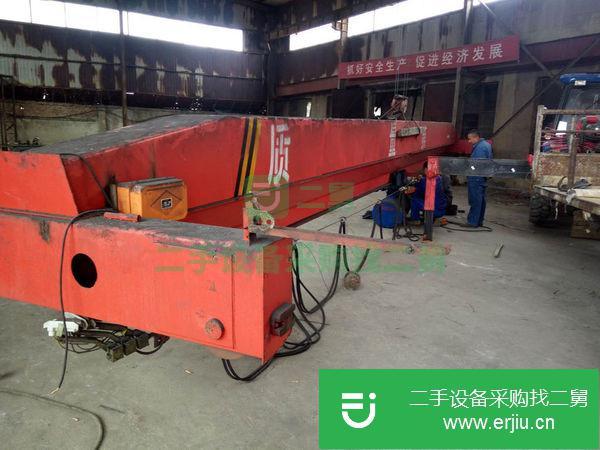 出售16噸跨度13.5米二手單梁起重機,9成新