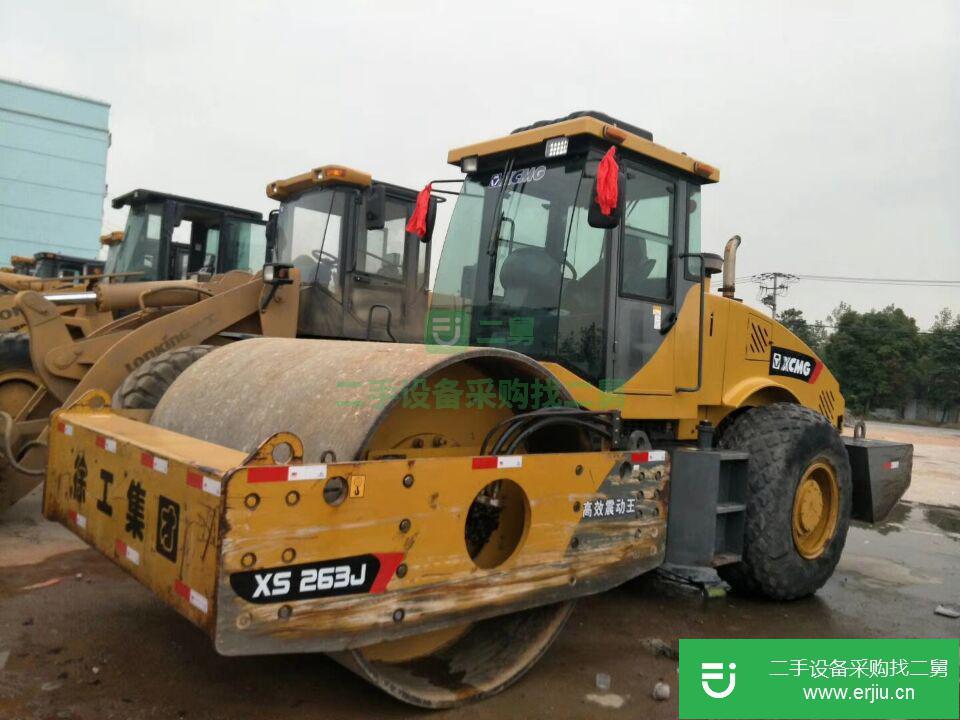 現貨處理22噸二手震動壓路機 二手膠輪壓路機