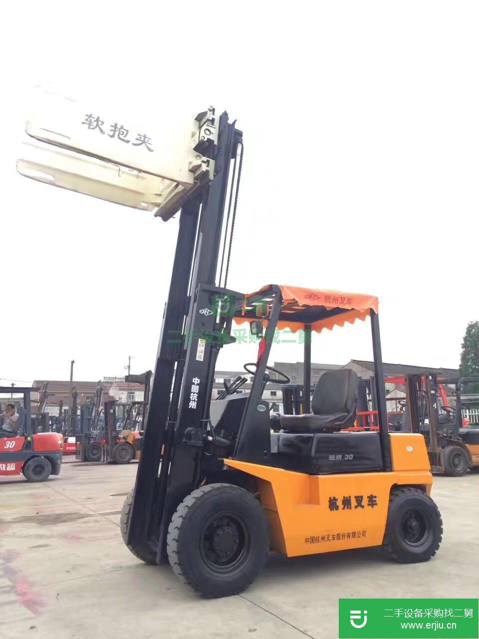二手合力叉車杭州叉車2噸3噸4噸5噸電動叉車抱夾叉車出售