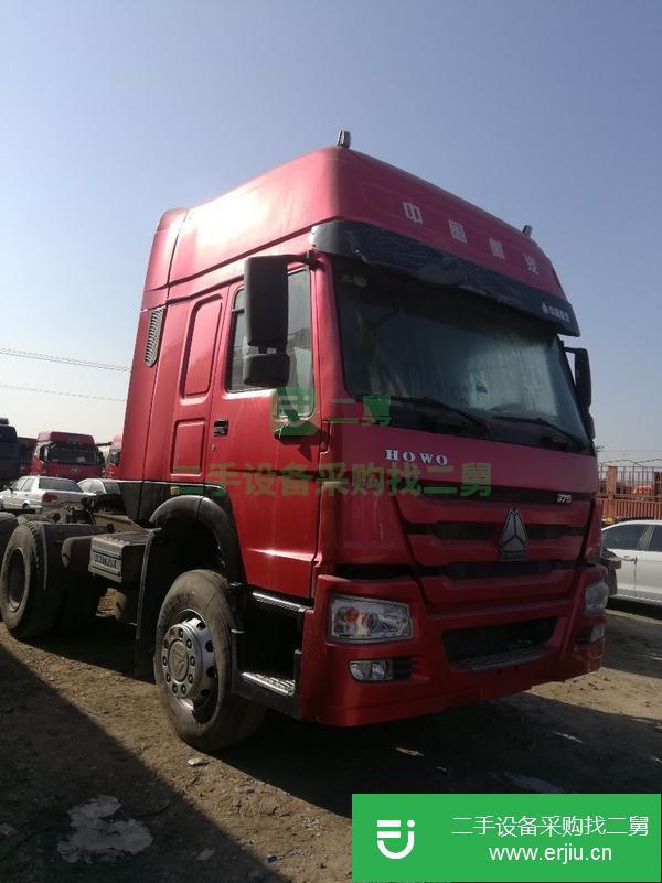 轉讓豪沃雙驅輕體375馬力國五牽引車