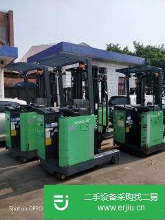 轉讓二手進口前移式電動叉車,豐田1.5噸三節5米電瓶叉車