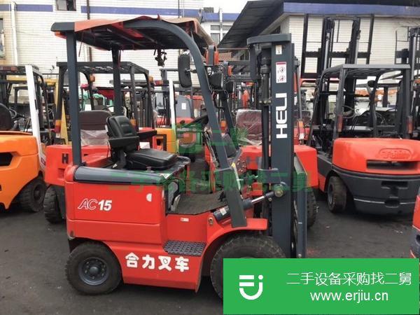 杭州1.5噸電動叉車 合力二手電動叉車,蓄電池小型電瓶叉車出售