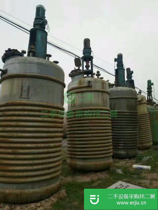 轉讓處理中二手反應釜 搪瓷反應釜 電加熱反應釜 不銹鋼反應釜1-15立方
