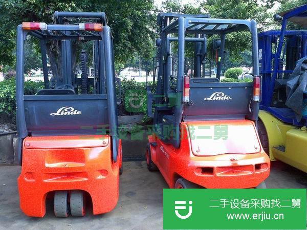 轉讓進口二手電動叉車，林德1.5噸三輪冷庫專用二手叉車 (倉儲三輪電瓶叉車轉讓)