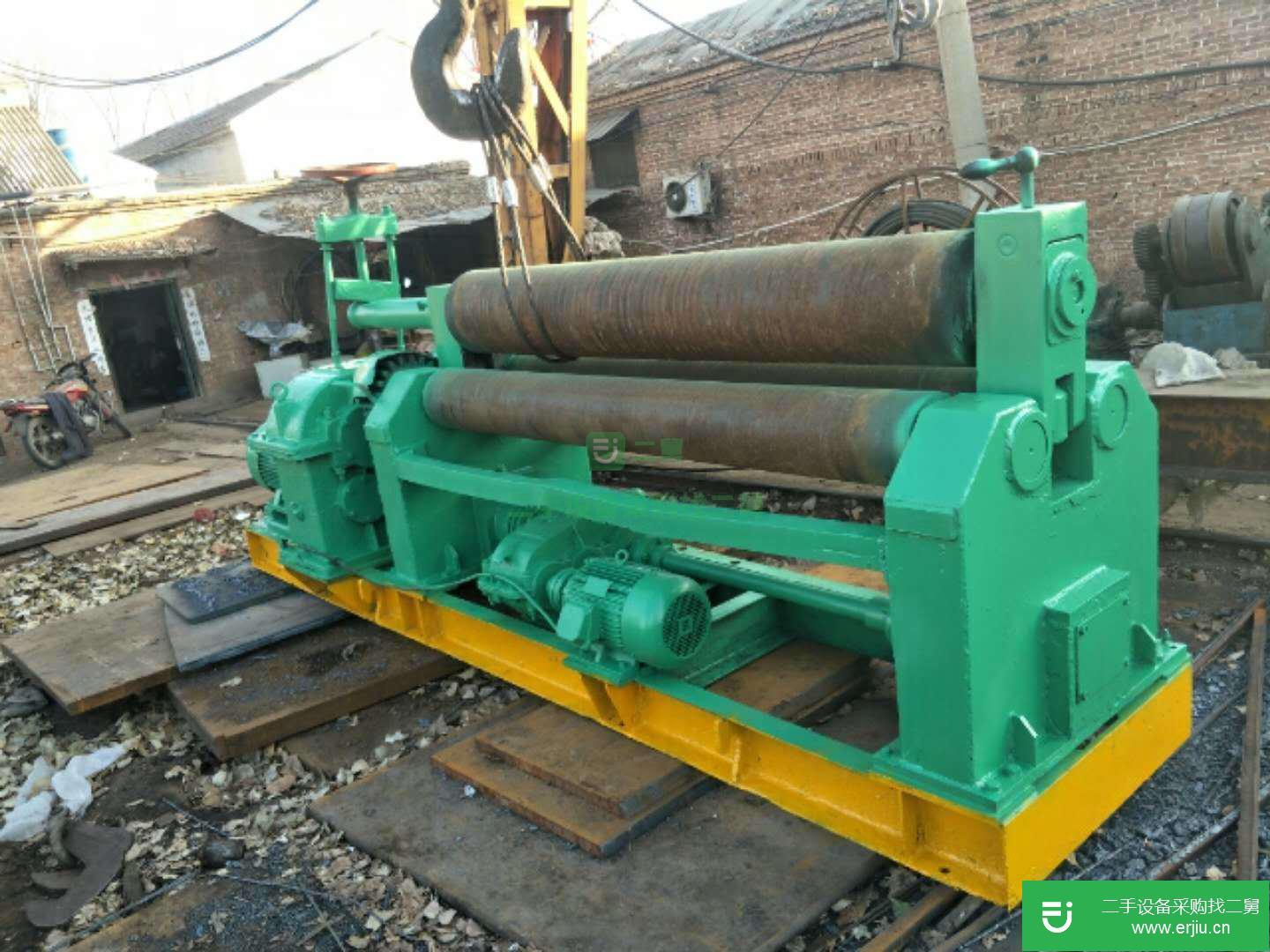 出售20*2500機械卷板機二手滾輪架焊接十字架操作機