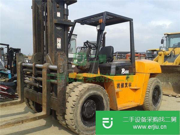9成新二手杭叉10噸叉車低價轉讓