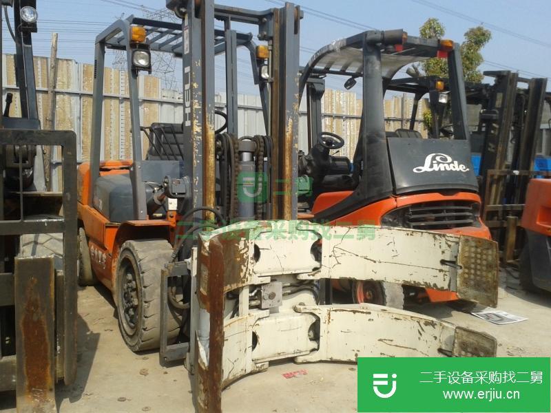 柴油 電瓶叉車 圓夾 平夾抱叉車 中缸側(cè)移二手叉車