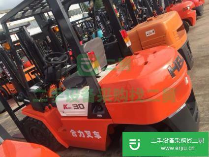 出售自動擋二手叉車合力杭州柴油叉車4米夾抱叉車包郵 (二手叉車半價出售包郵)