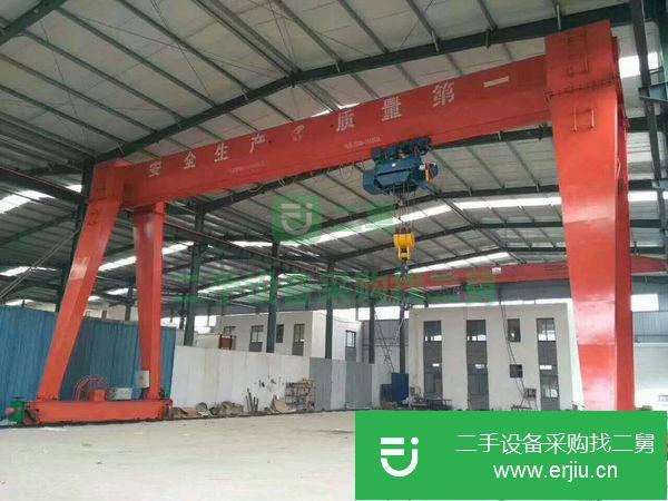 轉讓供應鋼材市場用MH型10噸電動葫蘆門式起重機歐式主梁
