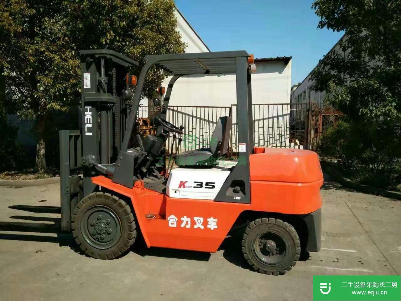 二手合力3噸柴油叉車，原版油漆3噸內(nèi)燃式叉車舉高4米 (3噸內(nèi)燃式最新款叉車)