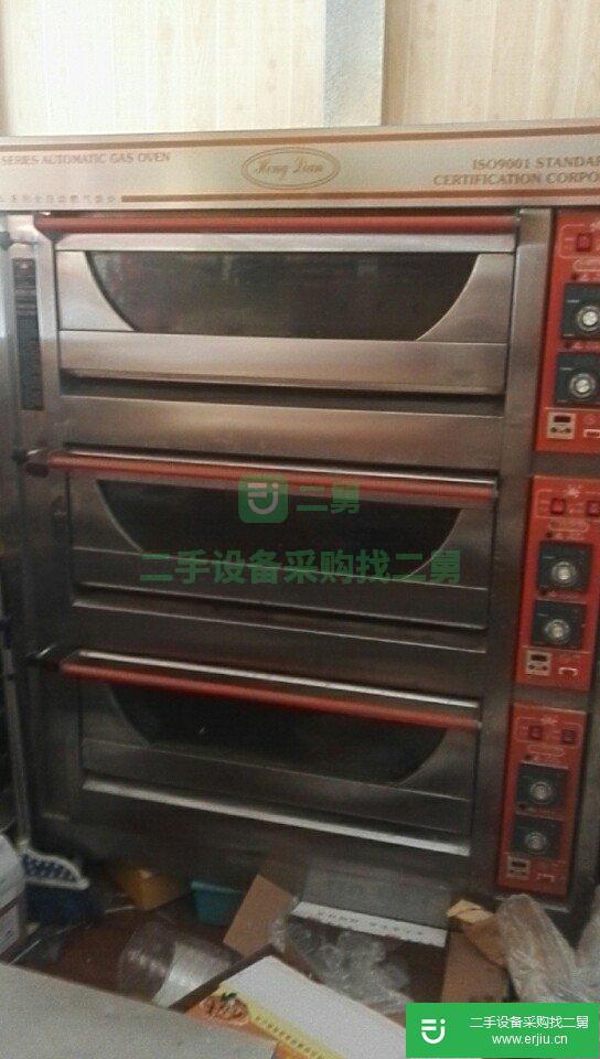 图片出售二手的九成新的三层六盘燃气烤箱设备用途烤鸭炉设备分类餐饮