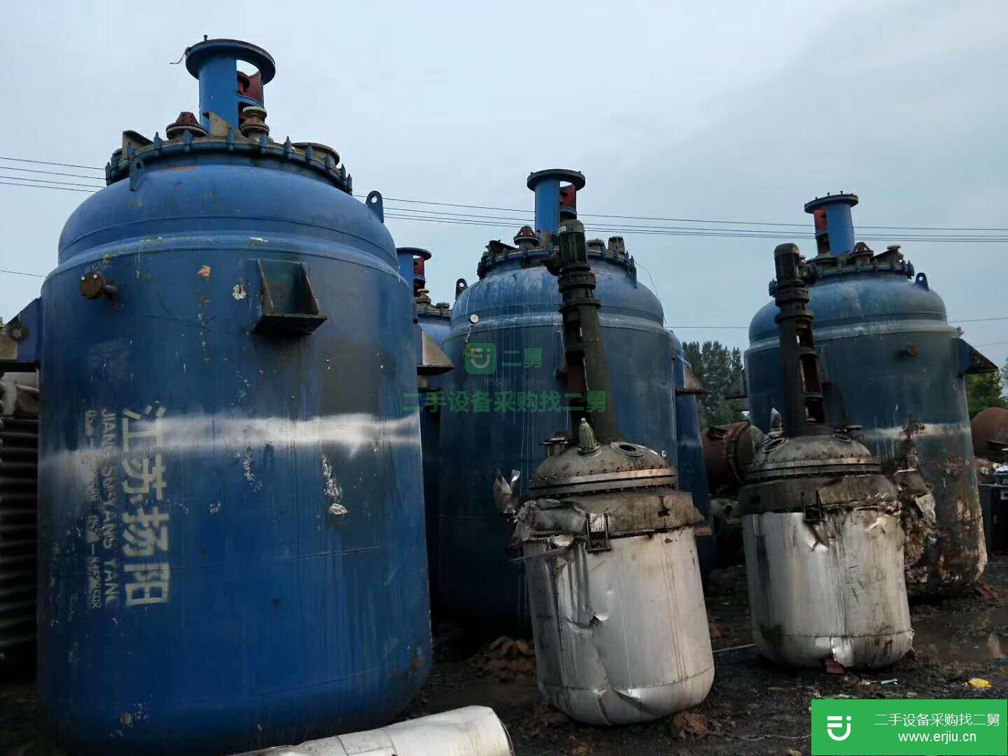 供應二手化工反應釜設備 二手蒸汽加熱不銹鋼反應釜