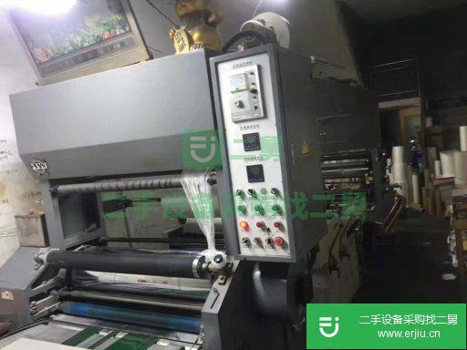出售二手印刷設備1000型華威320大滾桶覆膜機