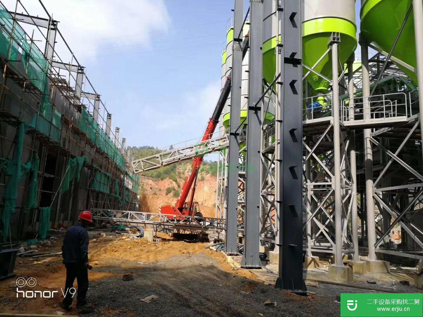 出售搭建新舊攪拌站水泥罐攪拌機(jī)