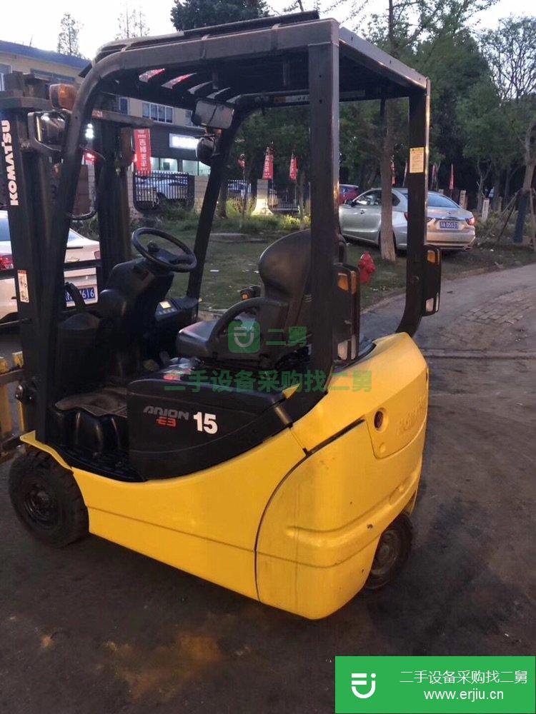 進口小松1.5噸二手電動叉車，九成新全交流電動二手叉車處理