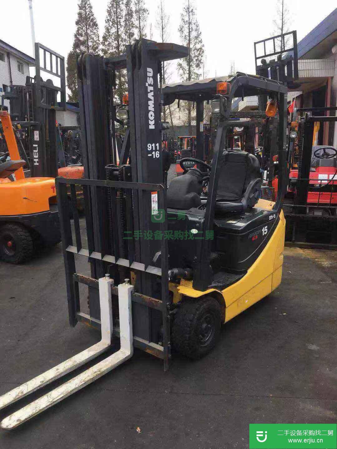 二手小松1.5噸電動叉車 舉高4米二手叉車