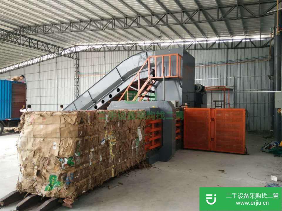 出售二手 廢紙 塑料瓶打包機(jī) 編織袋打包機(jī)