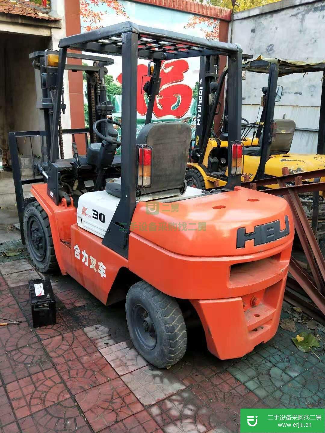 二手3噸紙卷夾包叉車，二手杭州3.5噸柴油包夾叉車