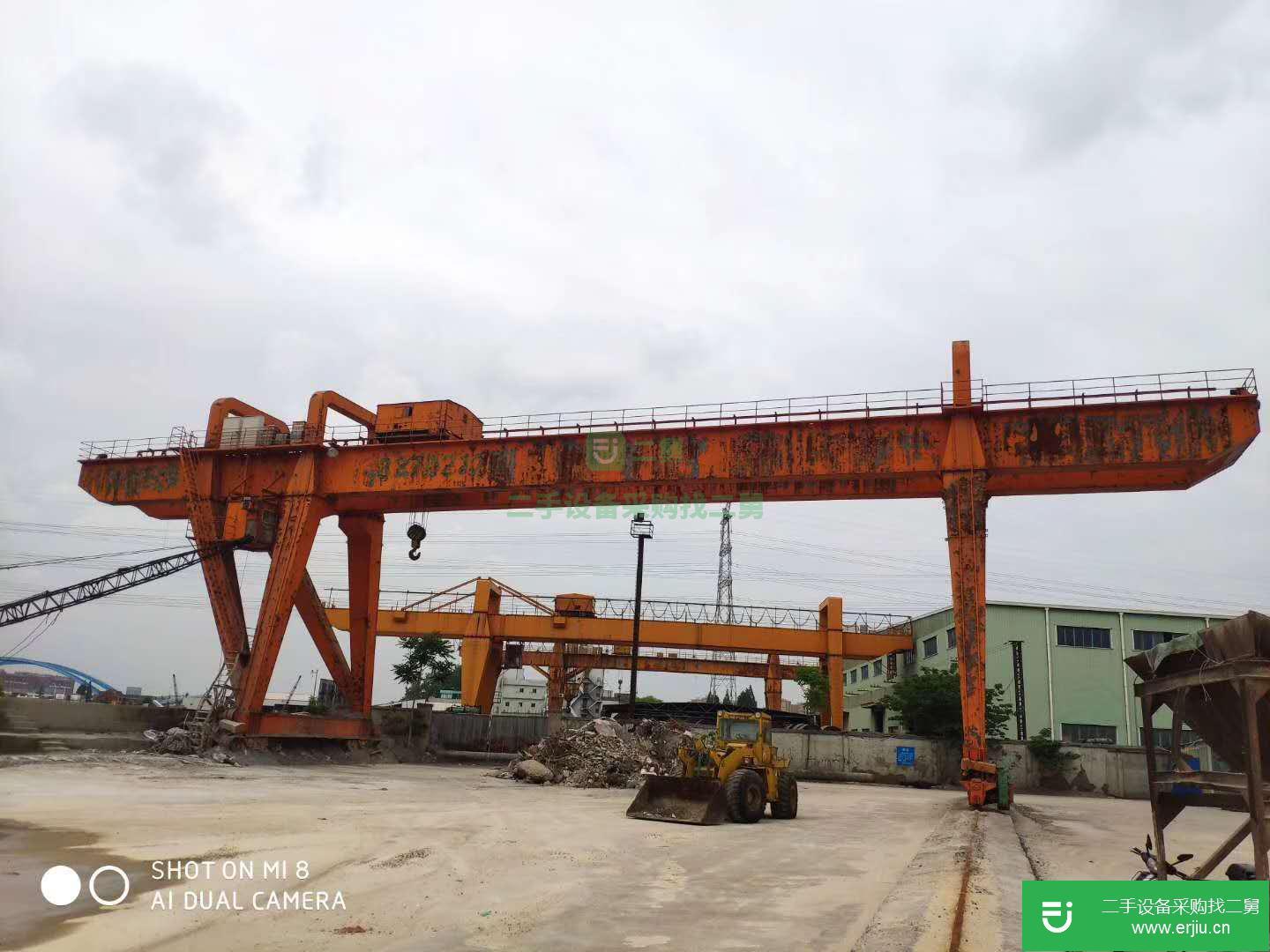 浙江轉讓32/10TA型龍門吊一臺，跨度30米